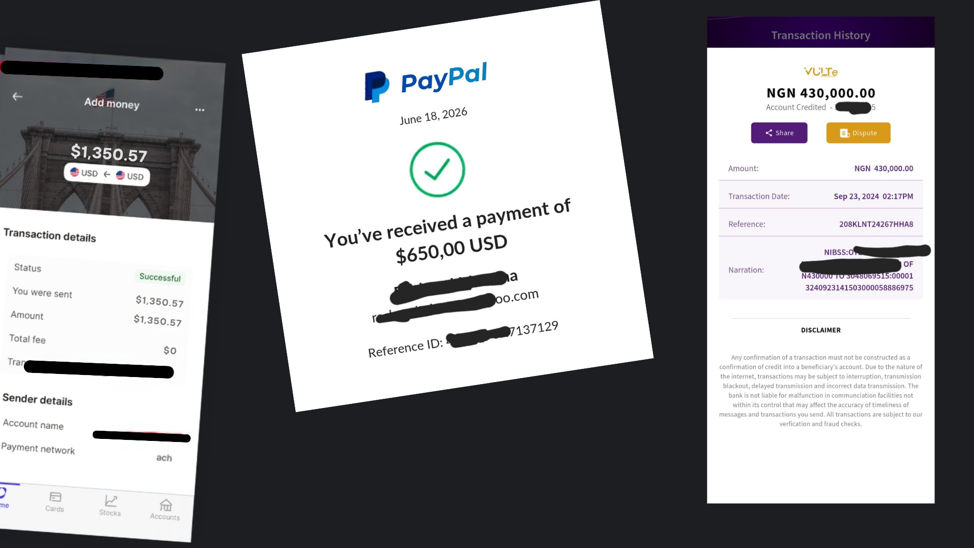 Payment proof 1